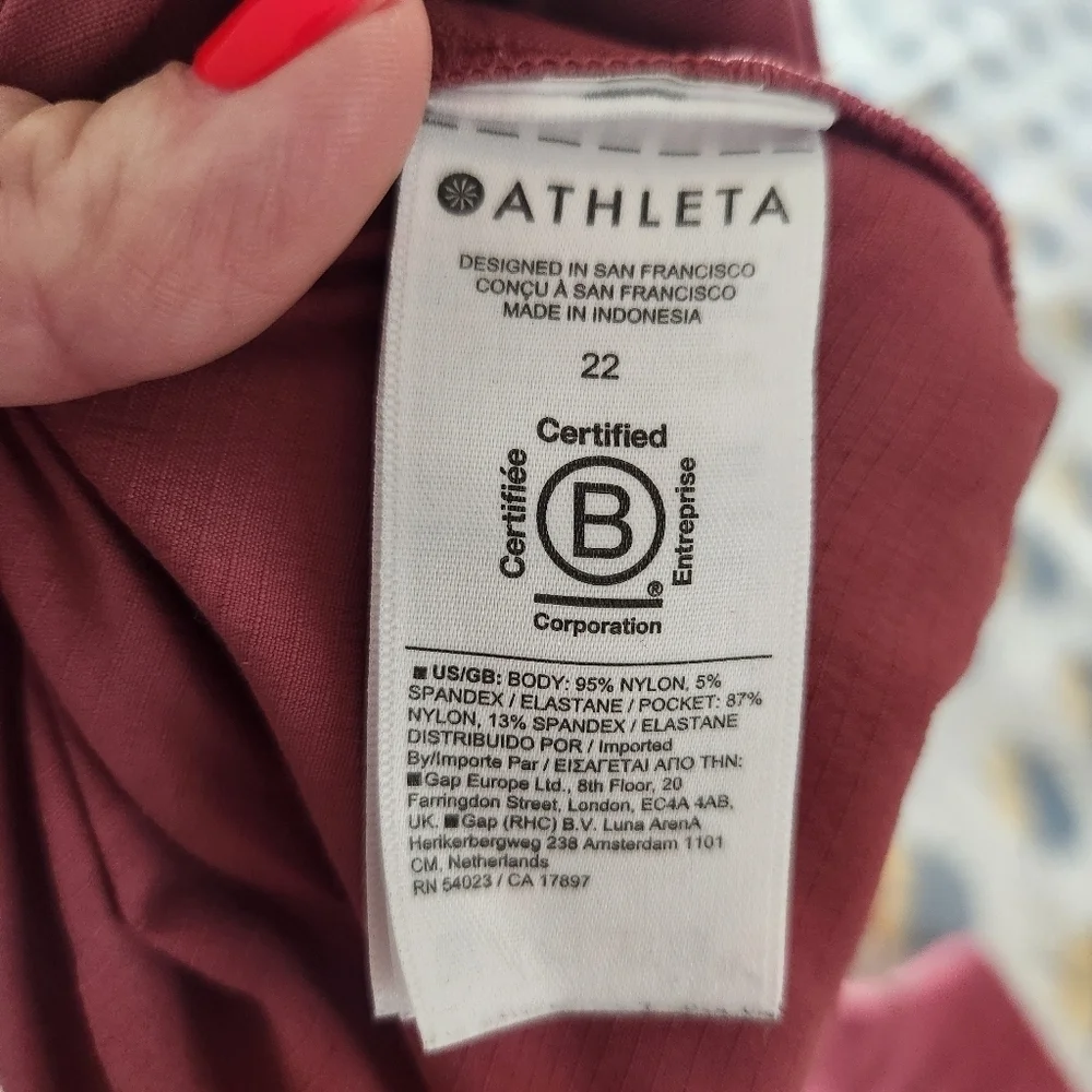 Athleta Trekkie North Jogger Pant Womens Plus Size 22 Berry Rose Pink Drawstring